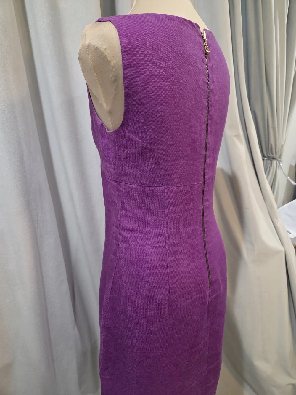 kate spade Sleeveless Violet Knot-Front Shift Dress